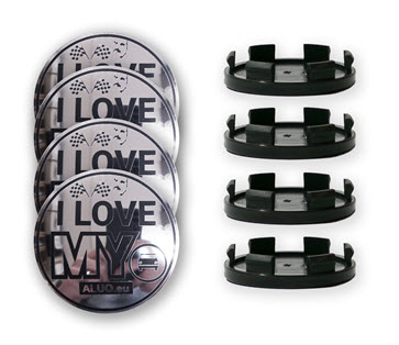 ALU / CHROM Nabendeckel - Nabenkappen für Alufelgen - jedes individuelle Design für gängige Durchmesser von Nabenkappen 52 mm, 56 mm, 60 mm und 63 mm