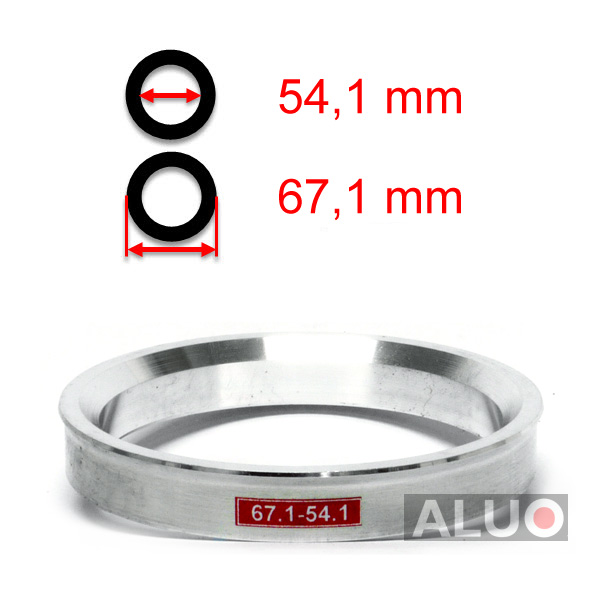 Aluminium Zentrierringen 67,1 - 54,1 mm ( 67.1 - 54.1 )