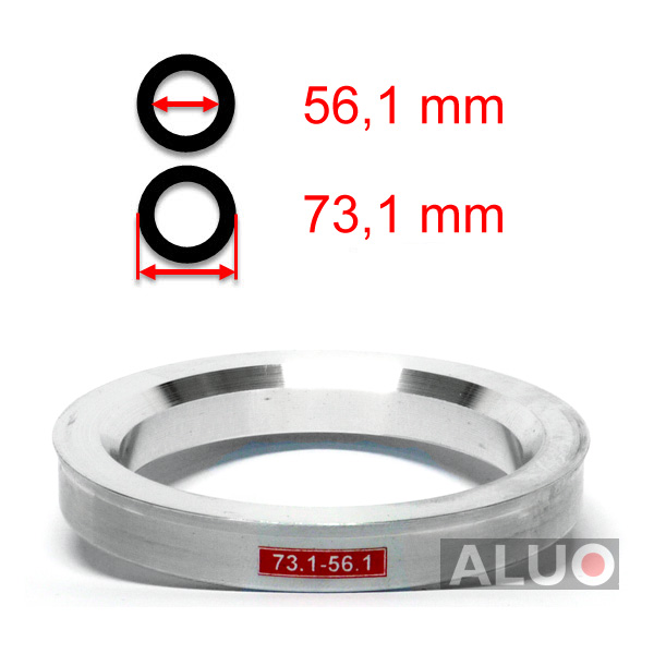 Aluminium Zentrierringen 73,1 - 56,1 mm ( 73.1 - 56.1 )