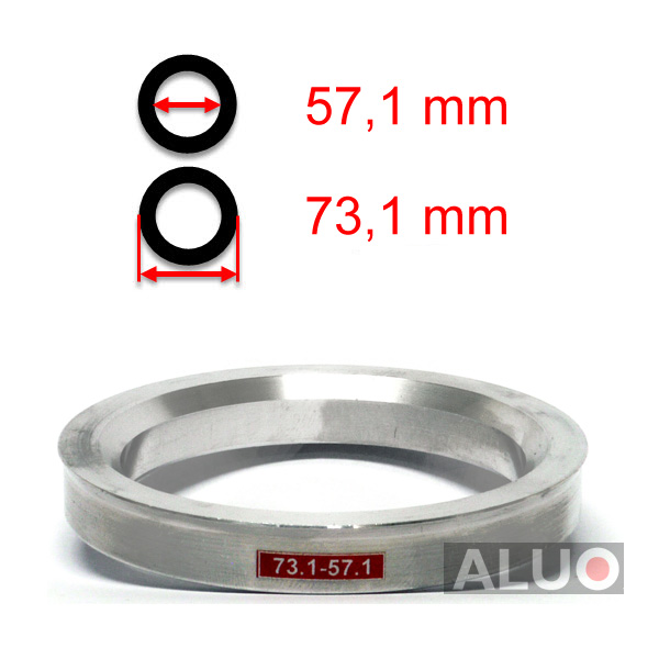 Aluminium Zentrierringen 73,1 - 57,1 mm ( 73.1 - 57.1 )