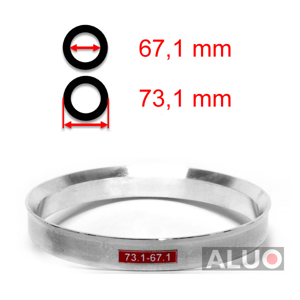 Aluminium Zentrierringen 73,1 - 67,1 mm ( 73.1 - 67.1 )