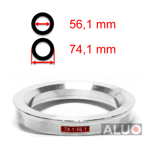 Aluminium Zentrierringen 74,1 - 56,1 mm ( 74.1 - 56.1 )