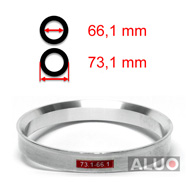 Aluminium Zentrierringen 73,1 - 66,1 mm ( 73.1 - 66.1 )